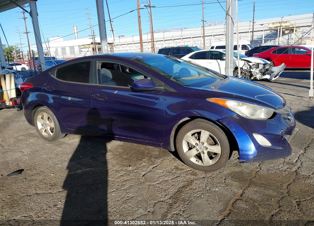 2012 HYUNDAI ELANTRA GLS VIN: 5NPDH4AE3CH096967