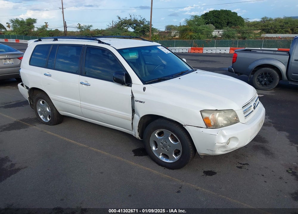 2007 TOYOTA HIGHLANDER SPORT V6/V6 VIN: JTEGP21A670134904