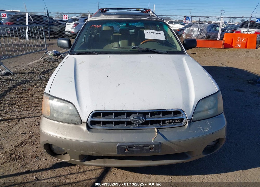 2002 SUBARU OUTBACK H6-3.0 L.L. BEAN EDITION VIN: 4S3BH806727638289