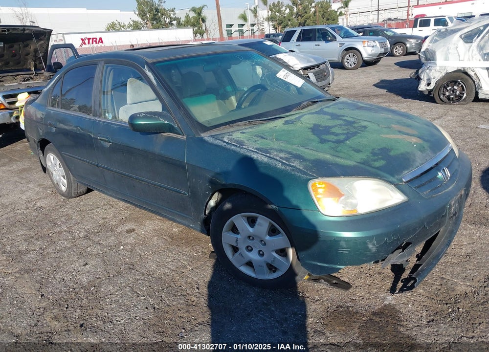 2001 HONDA CIVIC EX VIN: 2HGES26791H580279