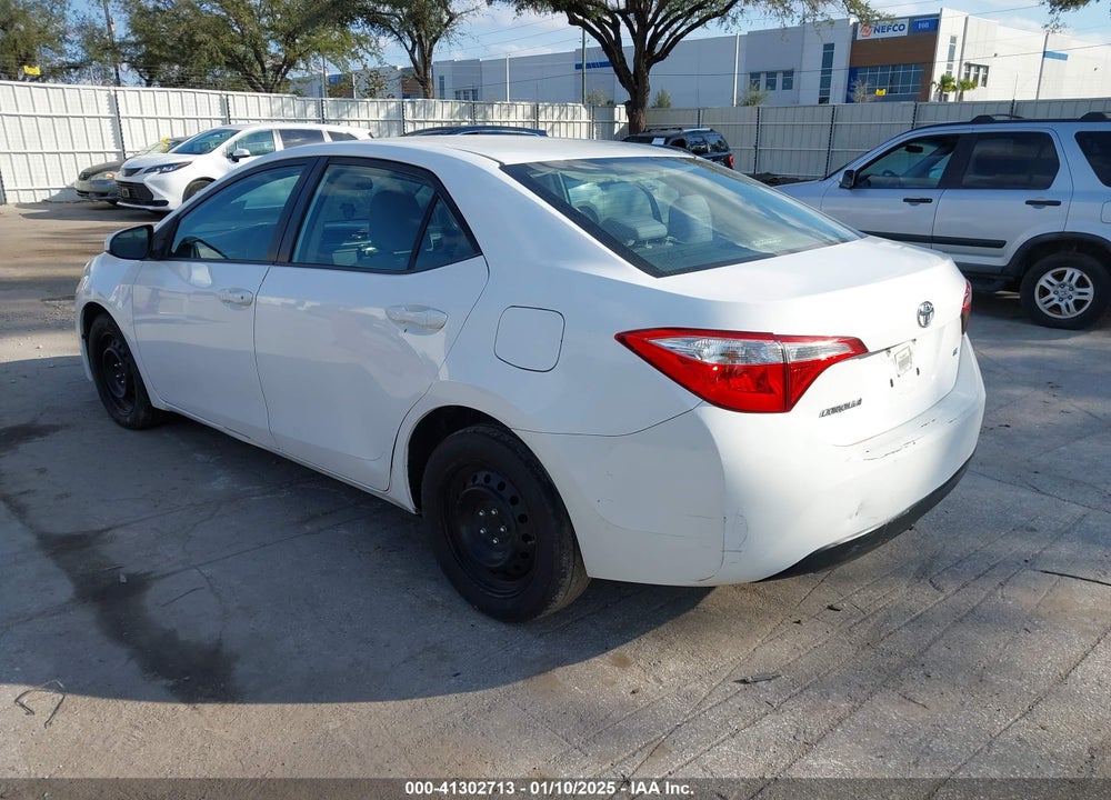 2015 TOYOTA COROLLA LE VIN: 2T1BURHE6FC302778
