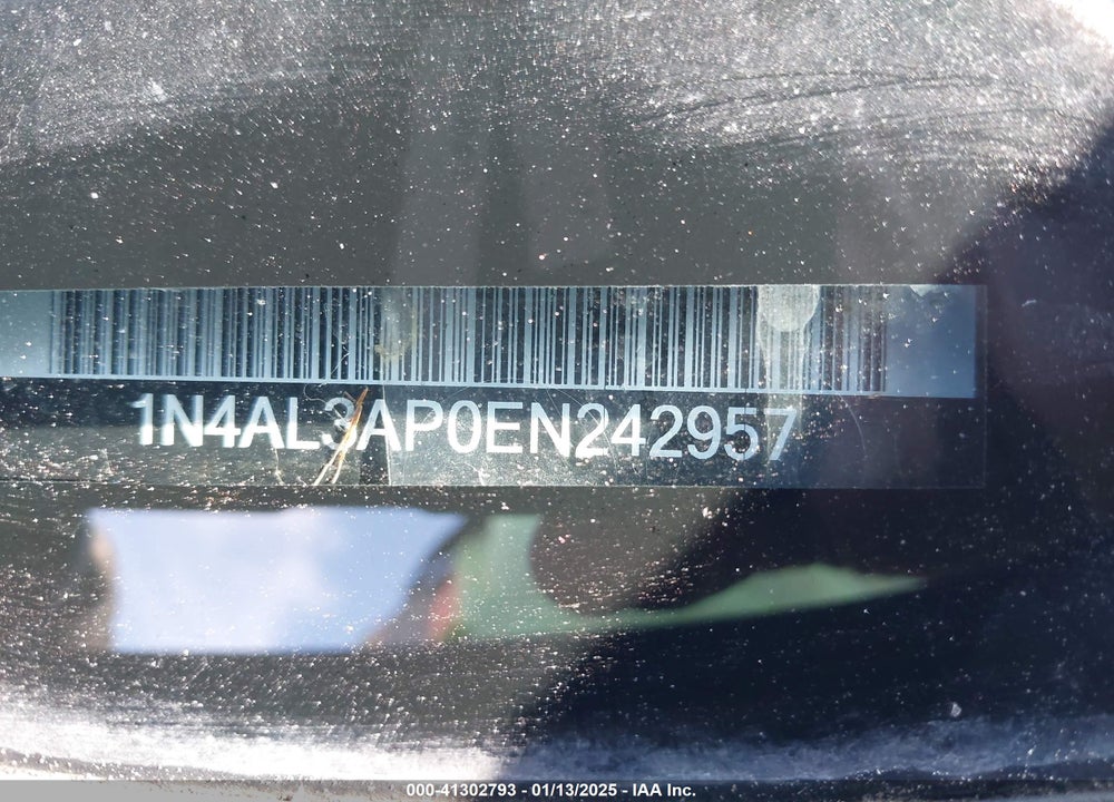 2014 NISSAN ALTIMA VIN: 1N4AL3AP0EN242957