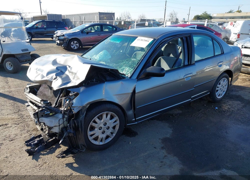 2005 HONDA CIVIC LX VIN: 2HGES16535H628163