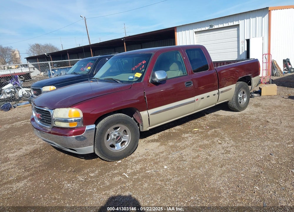2002 GMC SIERRA 1500 SLE VIN: 2GTEC19T221166950