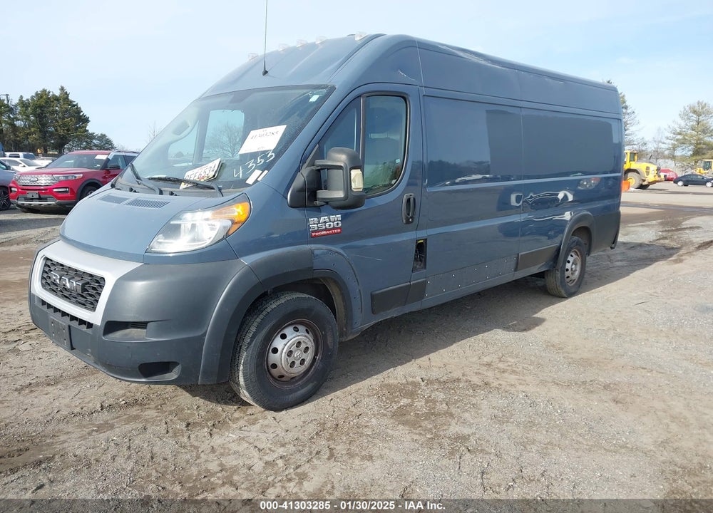 2019 RAM PROMASTER 3500 CARGO VAN HIGH ROOF 159 WB EXT VIN: 3C6URVJGXKE564353