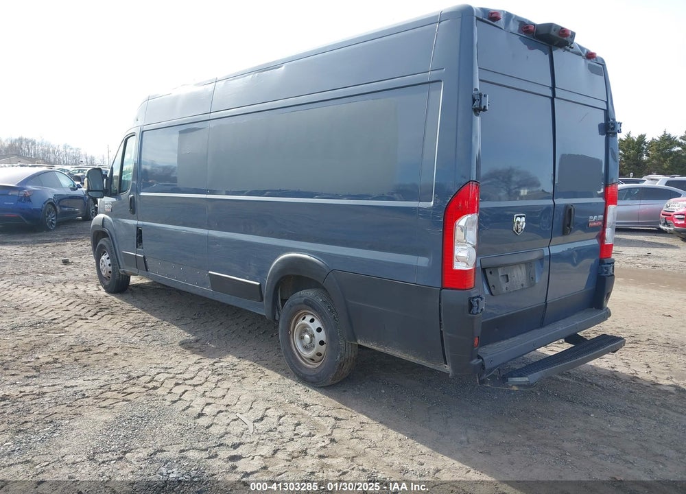 2019 RAM PROMASTER 3500 CARGO VAN HIGH ROOF 159 WB EXT VIN: 3C6URVJGXKE564353