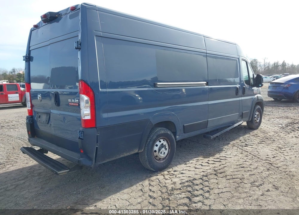 2019 RAM PROMASTER 3500 CARGO VAN HIGH ROOF 159 WB EXT VIN: 3C6URVJGXKE564353