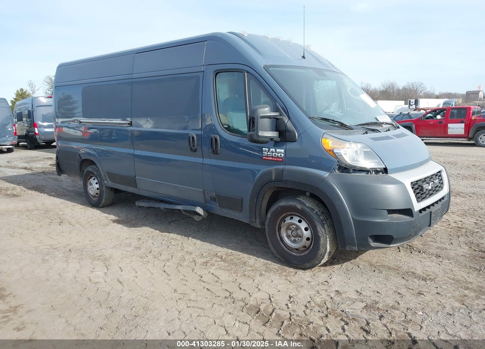 2019 RAM PROMASTER 3500 CARGO VAN HIGH ROOF 159 WB EXT VIN: 3C6URVJGXKE564353