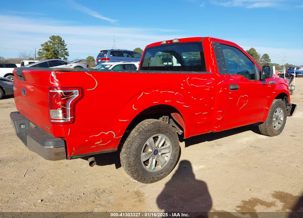 2016 FORD F-150 VIN: 1FTMF1C81GKE23384