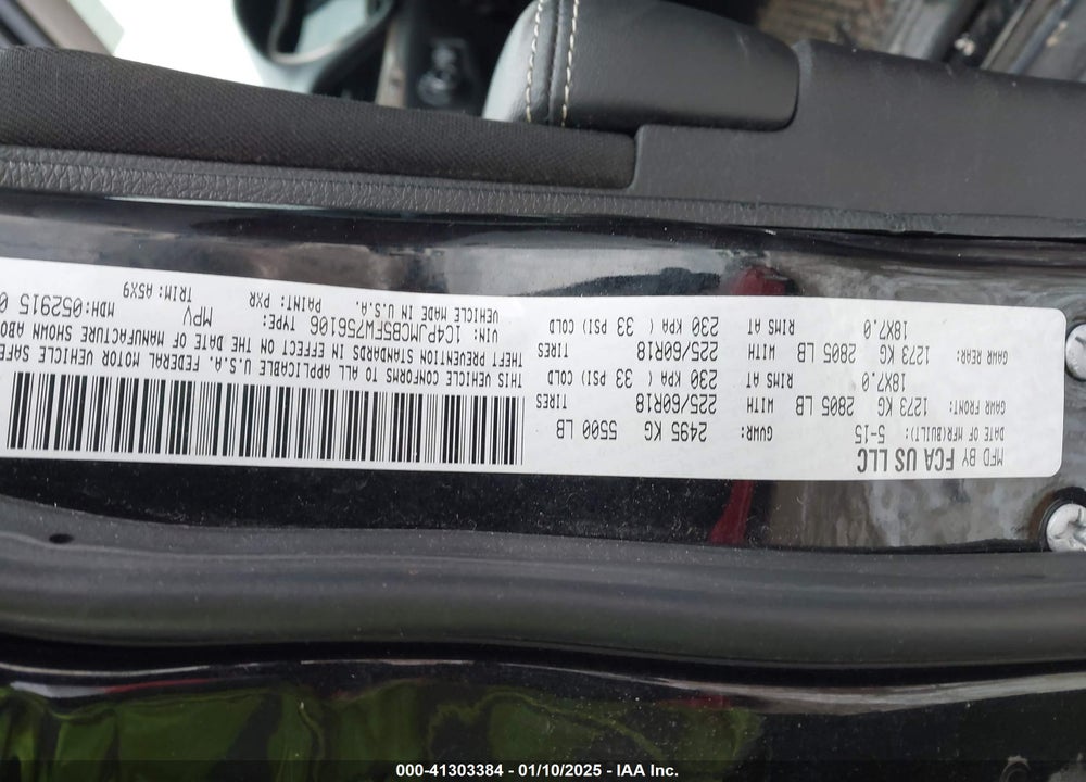 2015 JEEP CHEROKEE LATITUDE ALTITUDE VIN: 1C4PJMCB5FW756106