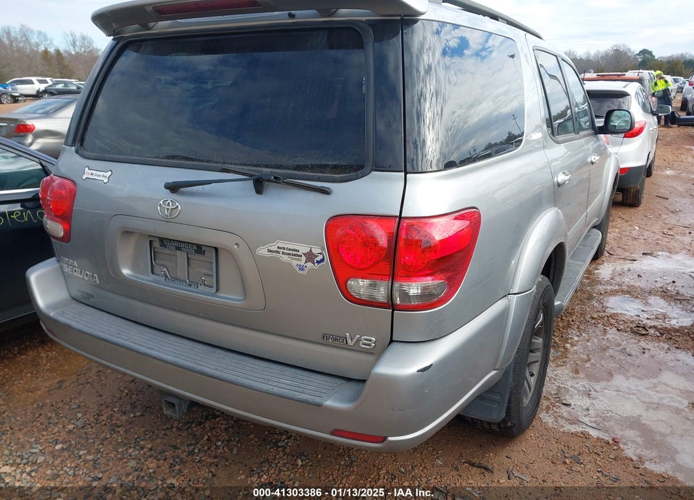 2007 TOYOTA SEQUOIA LIMITED V8 VIN: 5TDZT38A87S298429