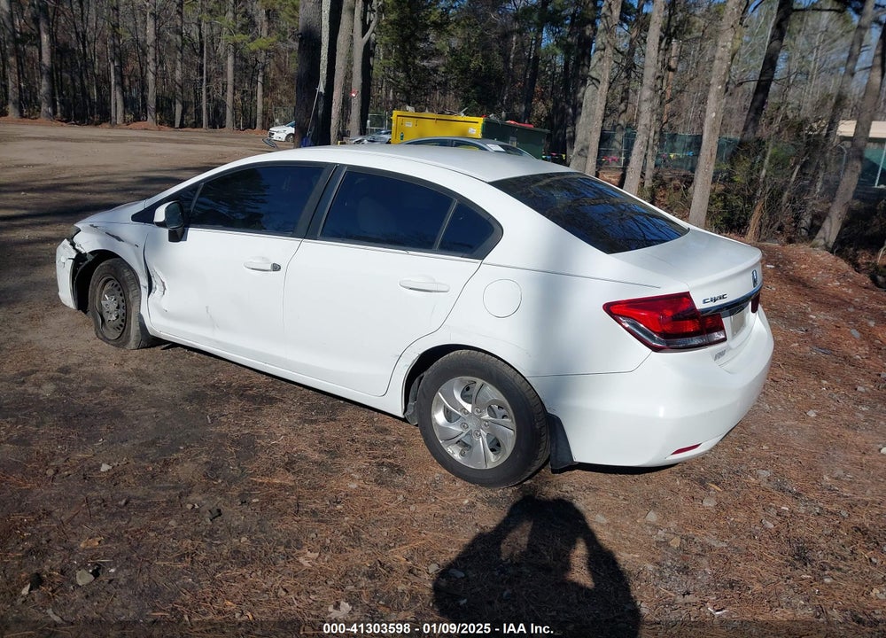 2013 HONDA CIVIC LX VIN: 19XFB2F54DE038864