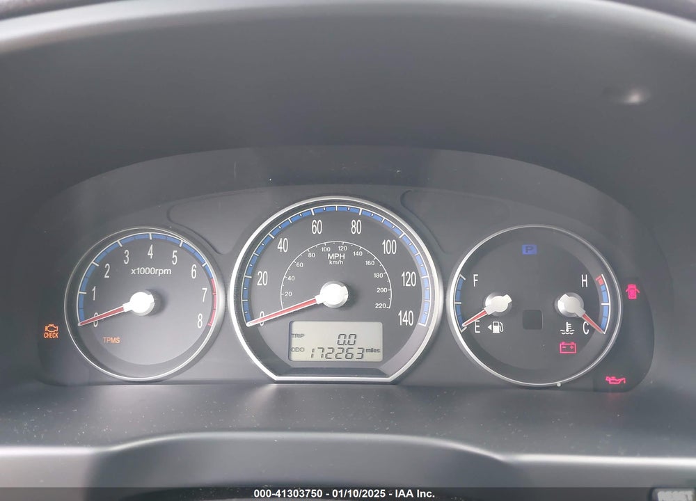 2009 HYUNDAI SANTA FE GLS VIN: 5NMSG13D09H312230