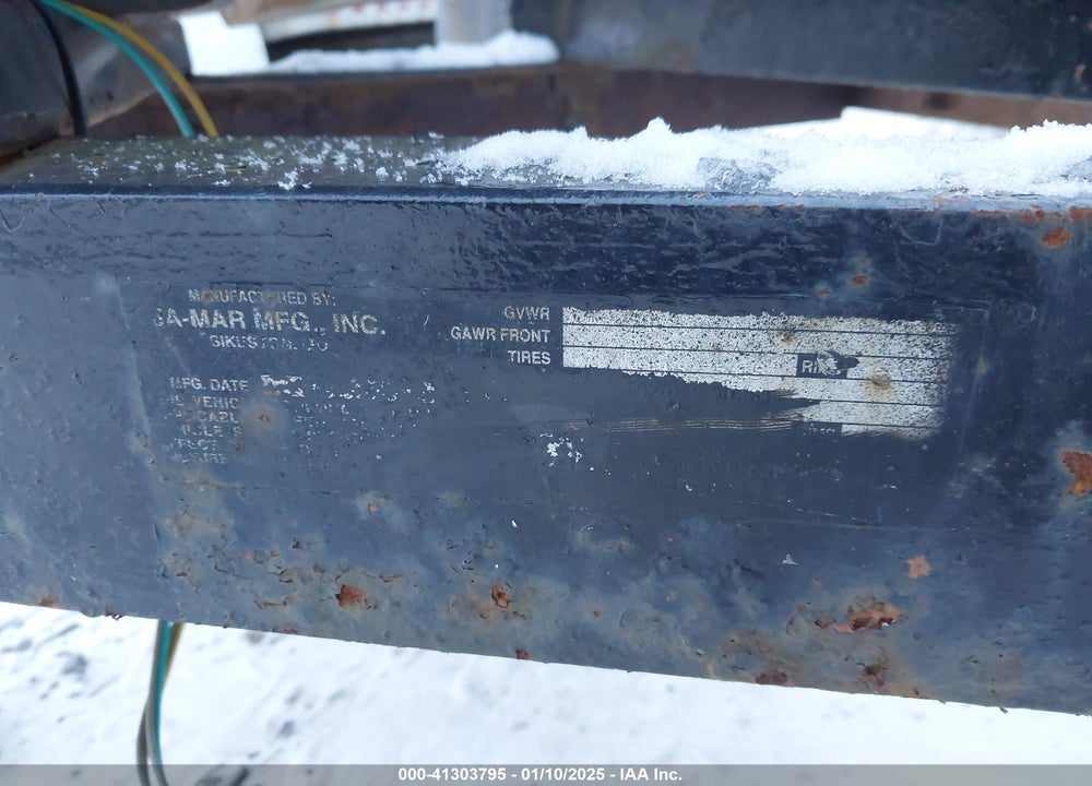 2005 JA-MAR MFG INC --- VIN: 4AJTL12115J039784