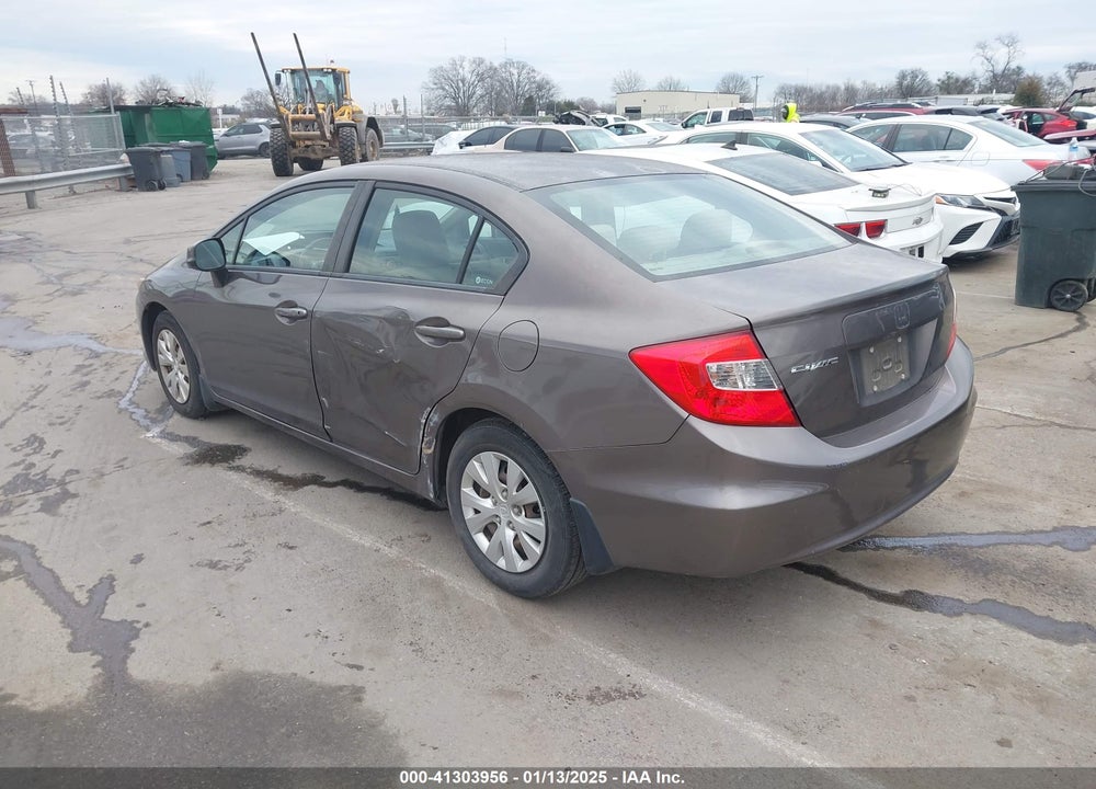 2012 HONDA CIVIC SDN LX VIN: 2HGFB2F57CH536318