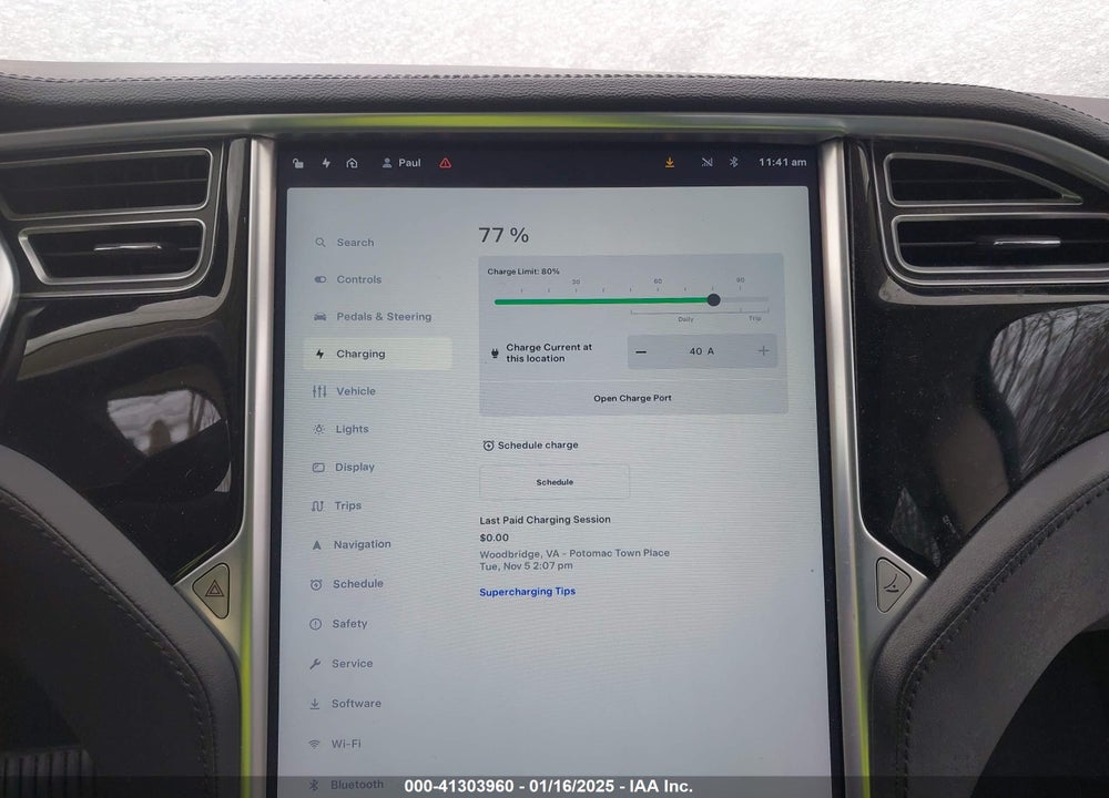 2013 TESLA MODEL S VIN: 5YJSA1CN6DFP26763