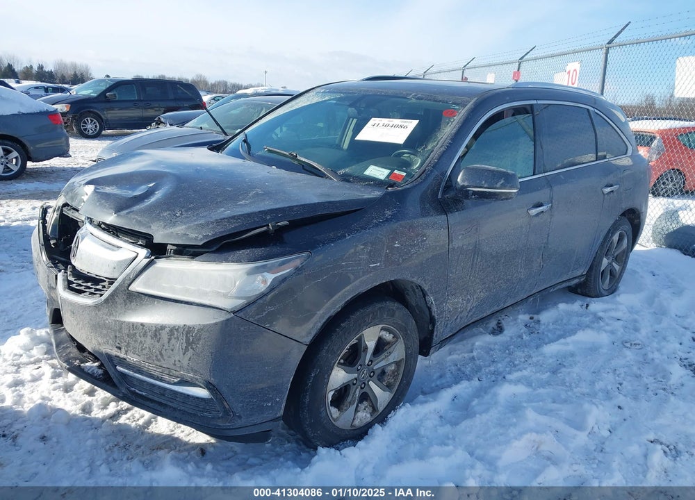 2014 ACURA MDX VIN: 5FRYD4H24EB007304
