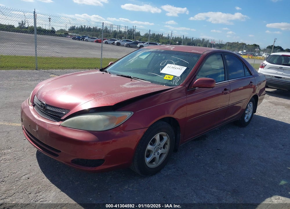 2002 TOYOTA CAMRY LE VIN: JTDBE32KX20038381