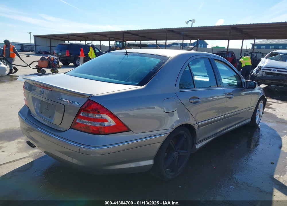 2005 MERCEDES-BENZ C 230 KOMPRESSOR SPORT VIN: WDBRF40J15F664106