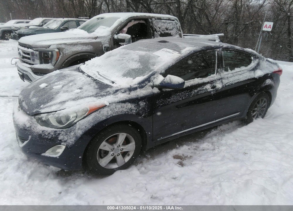 2013 HYUNDAI ELANTRA GLS VIN: 5NPDH4AE9DH205904