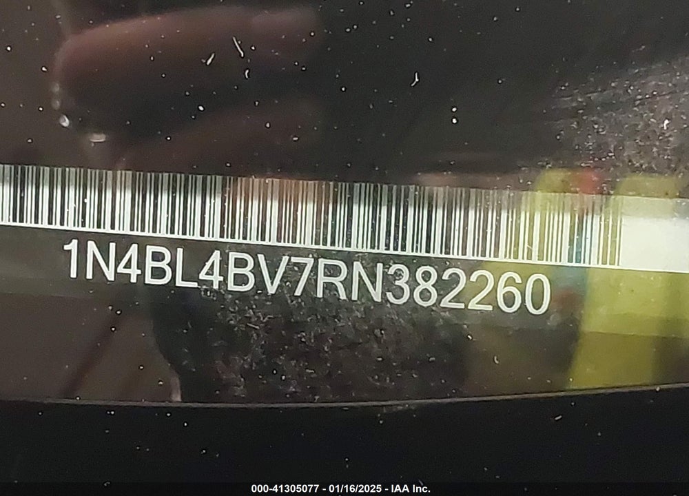 2024 NISSAN ALTIMA VIN: 1N4BL4BV7RN382260