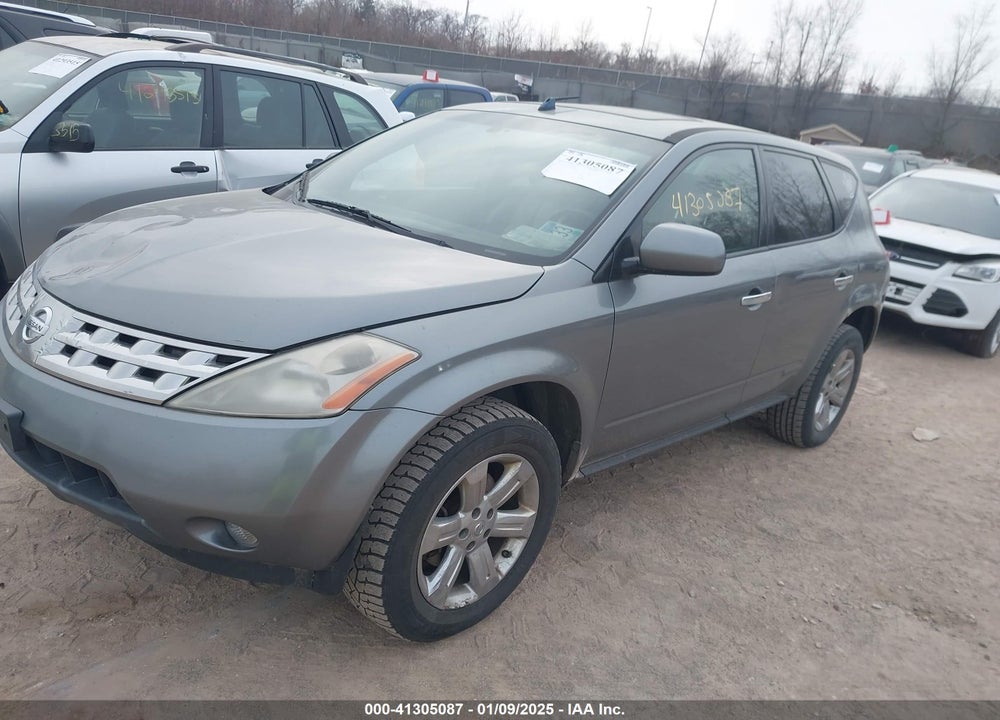 2005 NISSAN MURANO SL VIN: JN8AZ08W85W407768