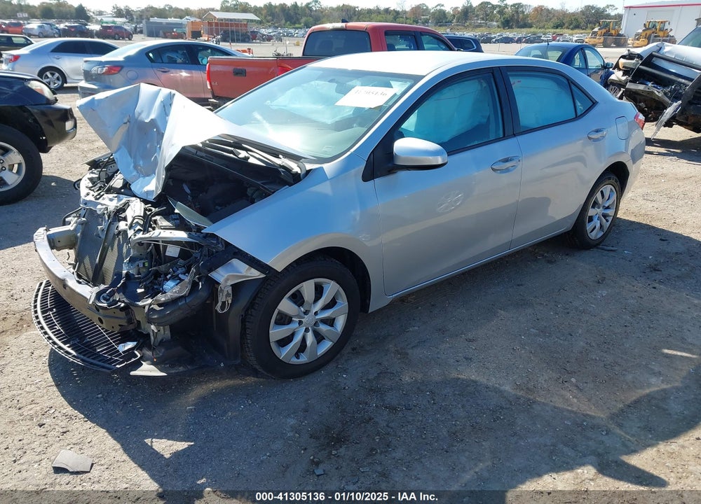 2016 TOYOTA COROLLA VIN: 5YFBURHE9GP551688