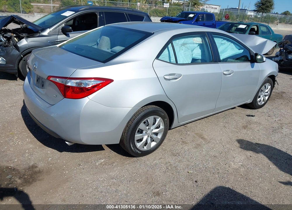 2016 TOYOTA COROLLA VIN: 5YFBURHE9GP551688