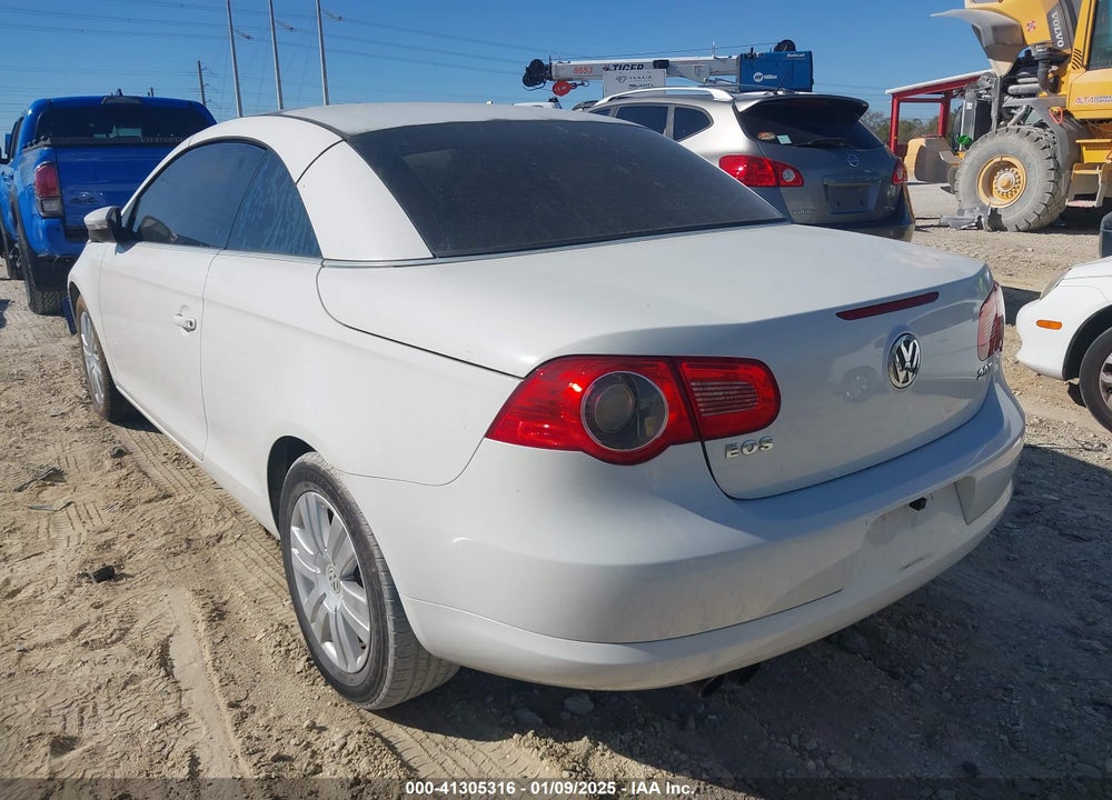 2009 VOLKSWAGEN EOS VIN: WVWBA71F79V016732