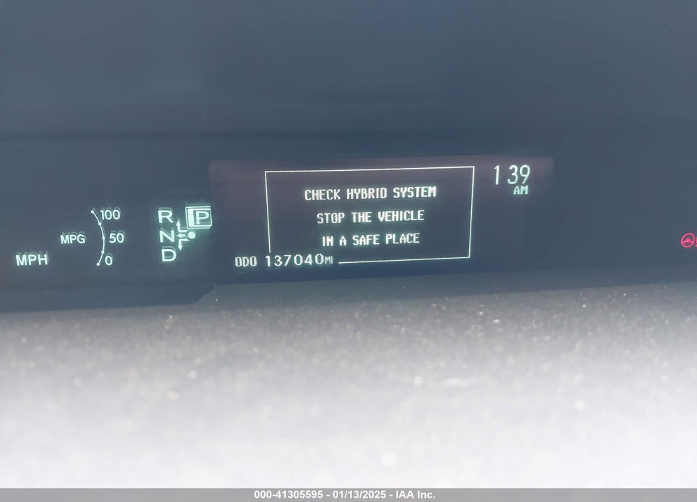 2013 TOYOTA PRIUS THREE VIN: JTDKN3DU2D0347232