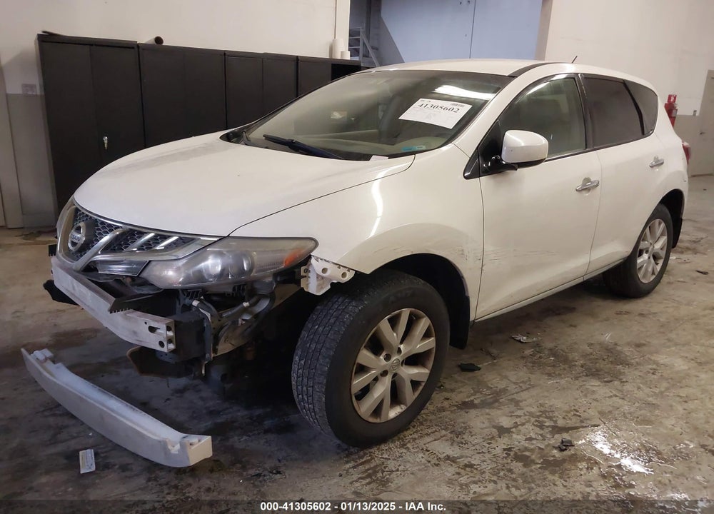 2011 NISSAN MURANO S VIN: JN8AZ1MW4BW150387