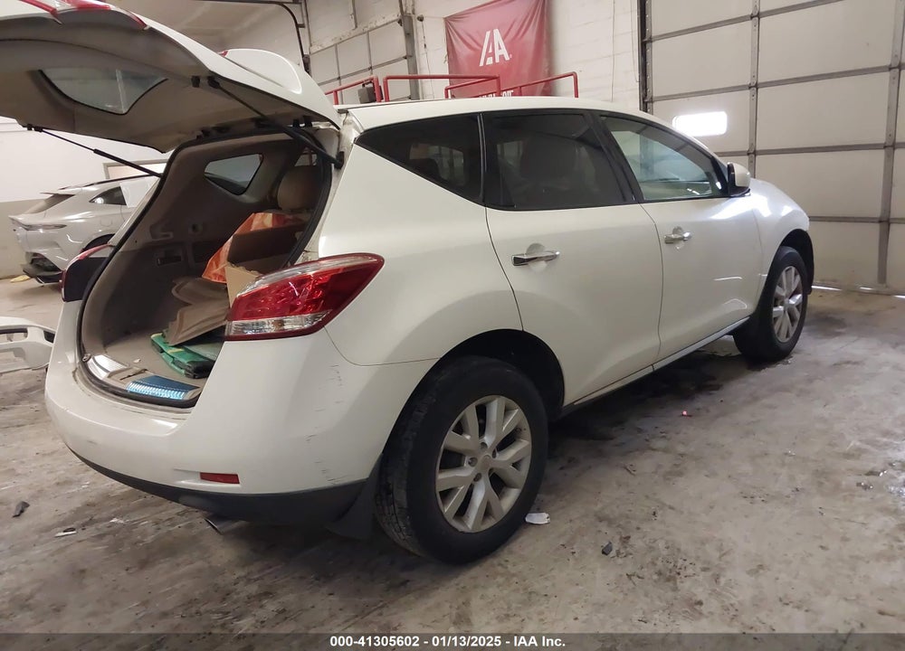 2011 NISSAN MURANO S VIN: JN8AZ1MW4BW150387