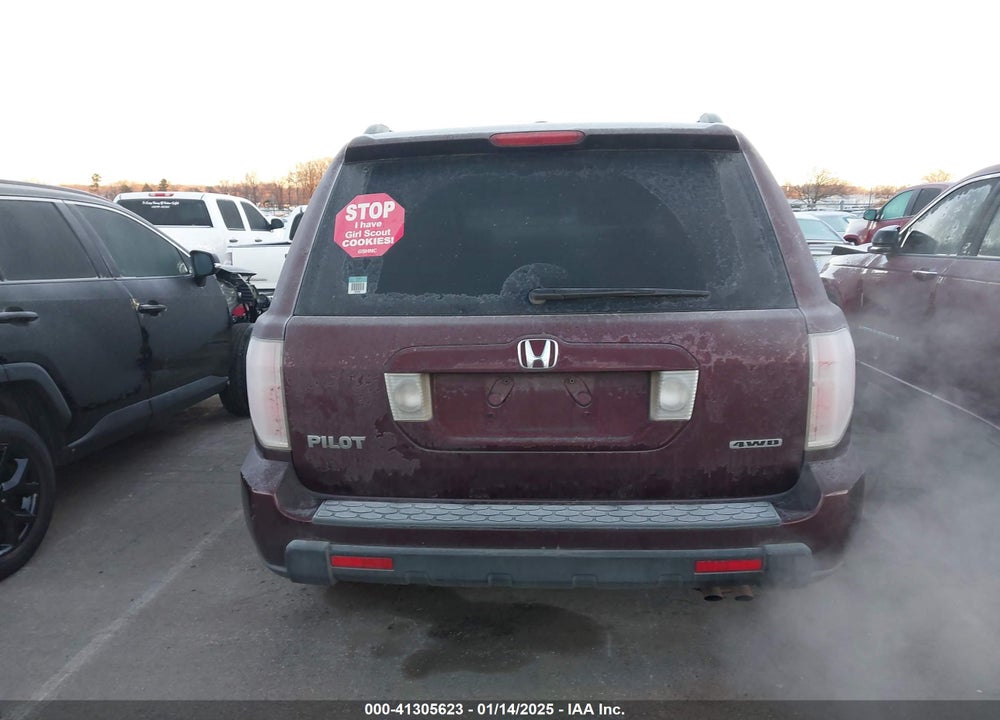 2007 HONDA PILOT EX-L VIN: 5FNYF18627B002229