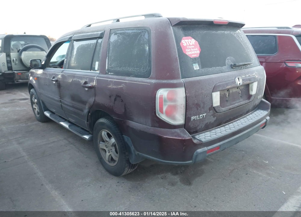 2007 HONDA PILOT EX-L VIN: 5FNYF18627B002229