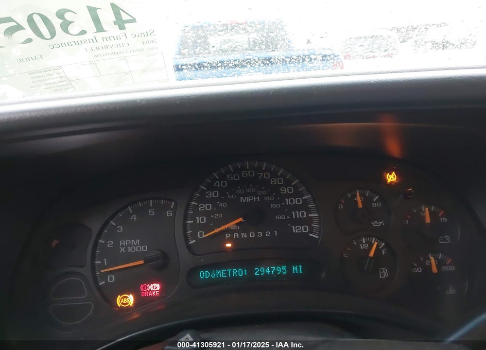 2004 CHEVROLET TAHOE LT VIN: 1GNEC13Z44R191296