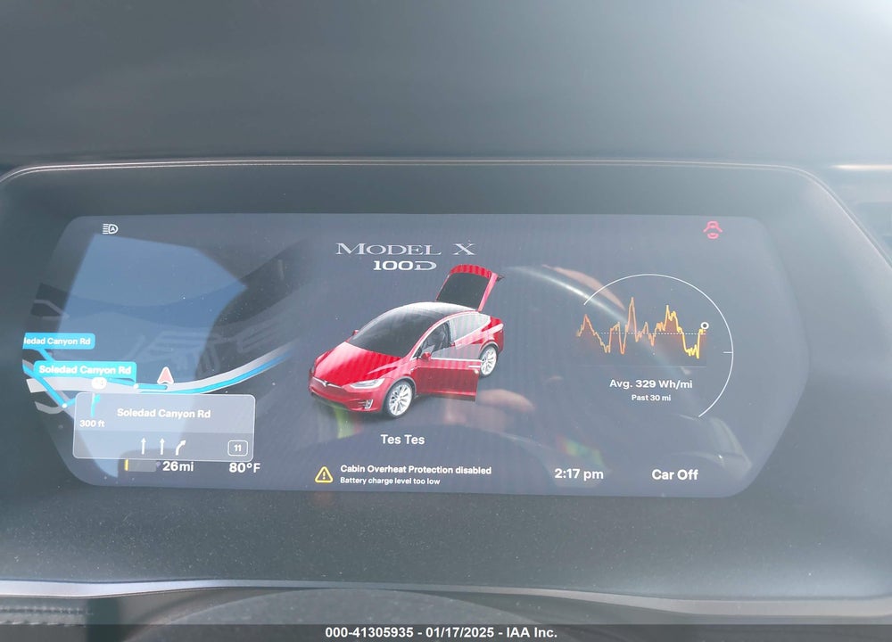 2018 TESLA MODEL X 100D/75D/P100D VIN: 5YJXCDE2XJF142611
