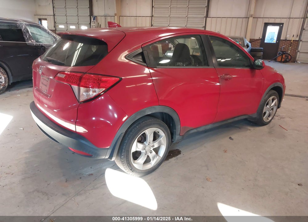 2016 HONDA HR-V LX VIN: 3CZRU5H39GM718588