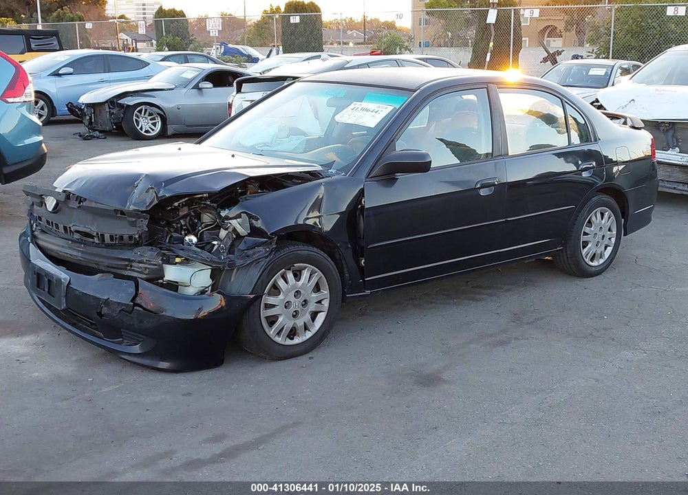 2005 HONDA CIVIC LX VIN: 2HGES16525H626534