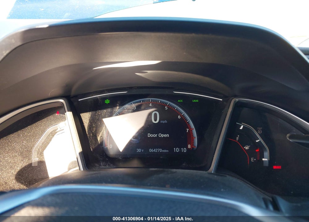 2019 HONDA CIVIC VIN: 2HGFC4A86KH307086