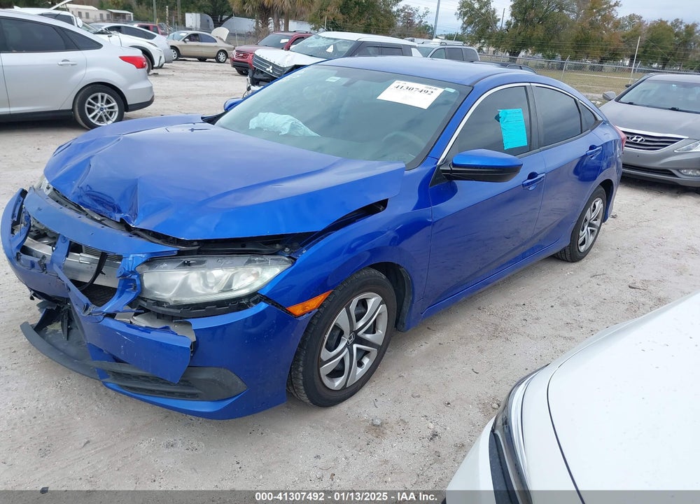 2018 HONDA CIVIC LX VIN: 19XFC2F58JE043736