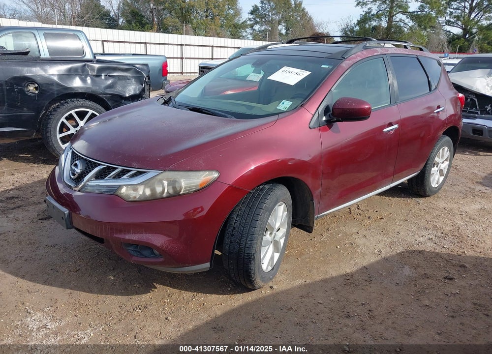 2011 NISSAN MURANO SL VIN: JN8AZ1MUXBW070316
