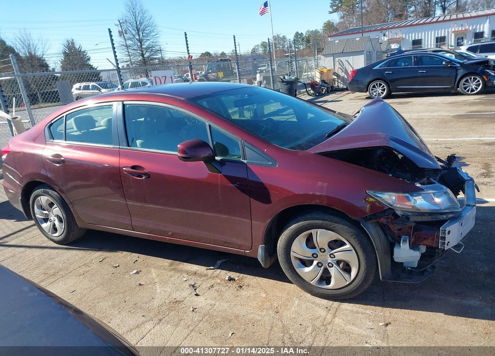 2013 HONDA CIVIC LX VIN: 19XFB2F5XDE204241