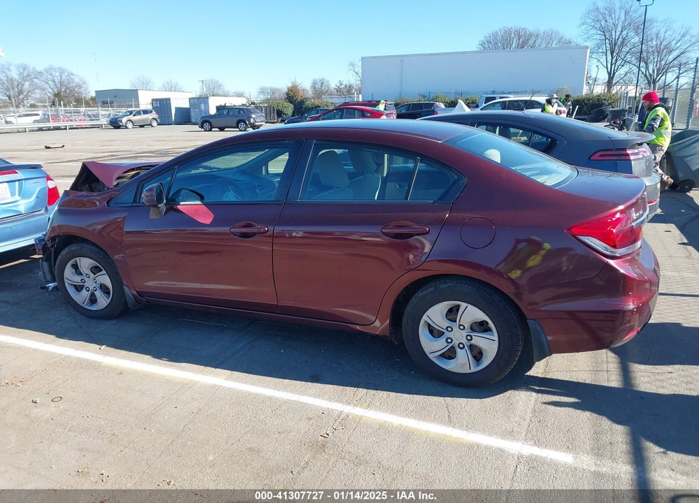 2013 HONDA CIVIC LX VIN: 19XFB2F5XDE204241