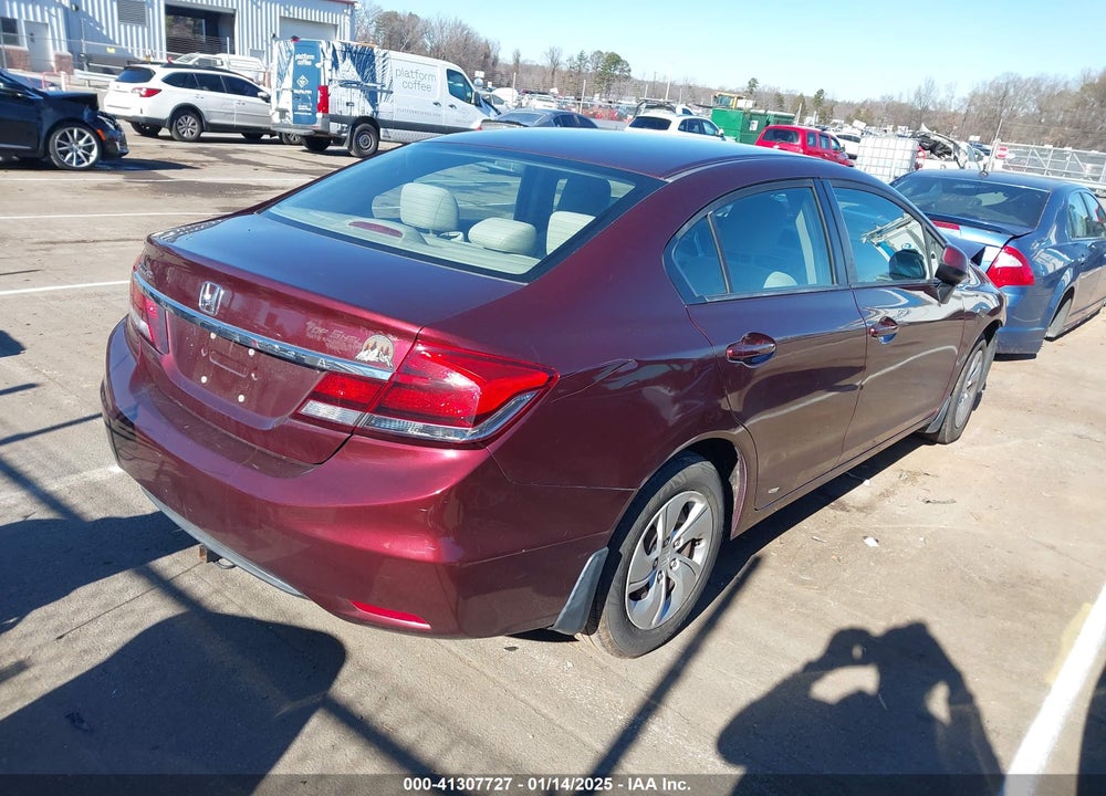 2013 HONDA CIVIC LX VIN: 19XFB2F5XDE204241