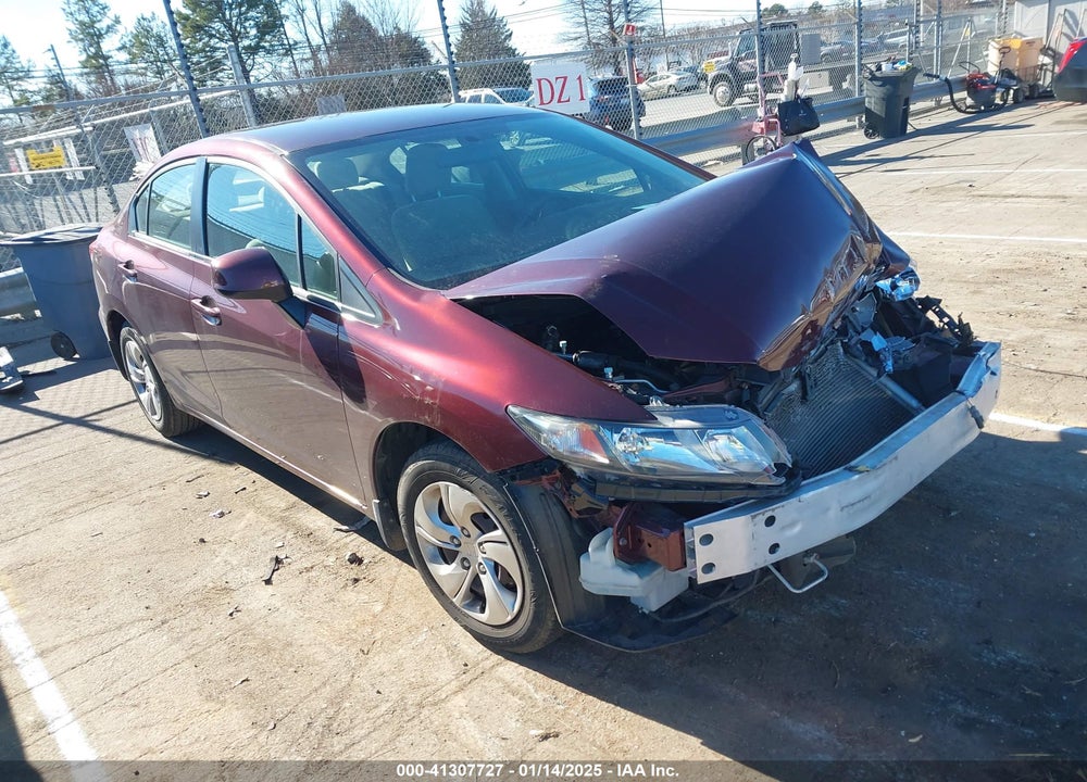 2013 HONDA CIVIC LX VIN: 19XFB2F5XDE204241