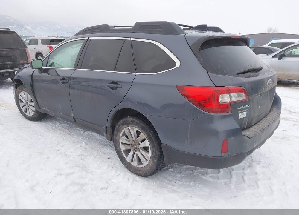 2016 SUBARU OUTBACK 2.5I PREMIUM VIN: 4S4BSADC0G3241025