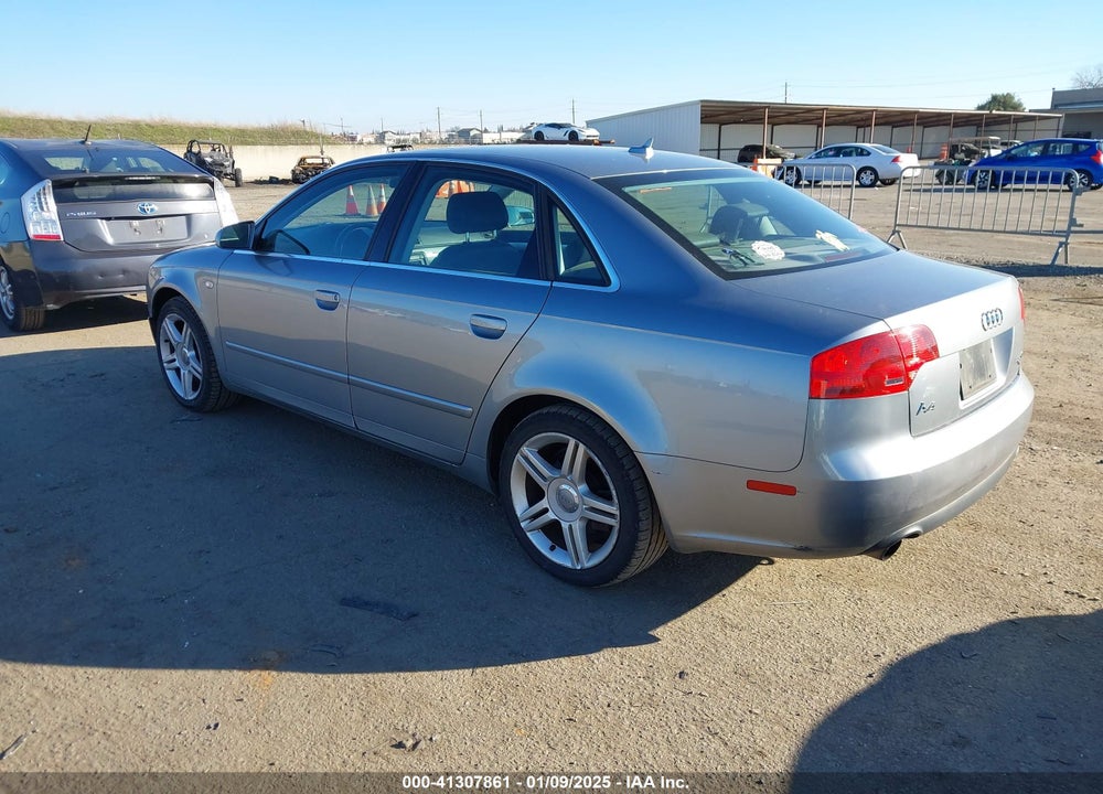 2007 AUDI A4 2.0T VIN: WAUDF78E67A012471