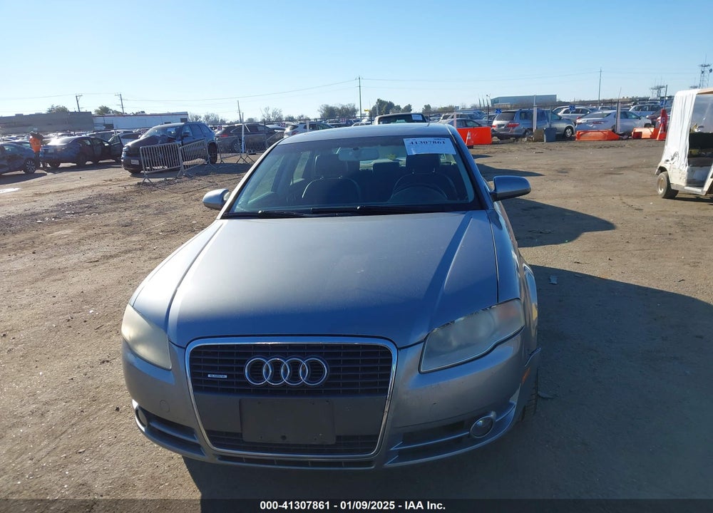 2007 AUDI A4 2.0T VIN: WAUDF78E67A012471