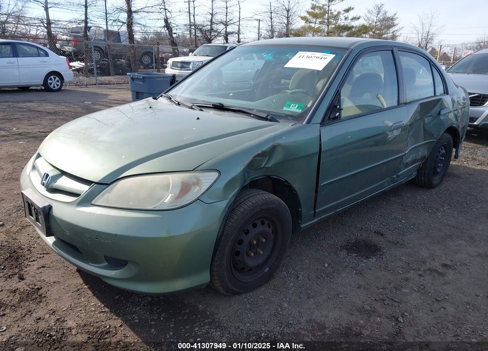 2004 HONDA CIVIC LX VIN: 1HGES16534L020872