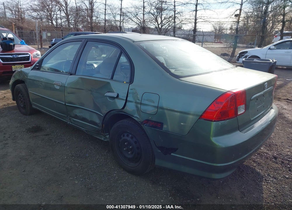 2004 HONDA CIVIC LX VIN: 1HGES16534L020872